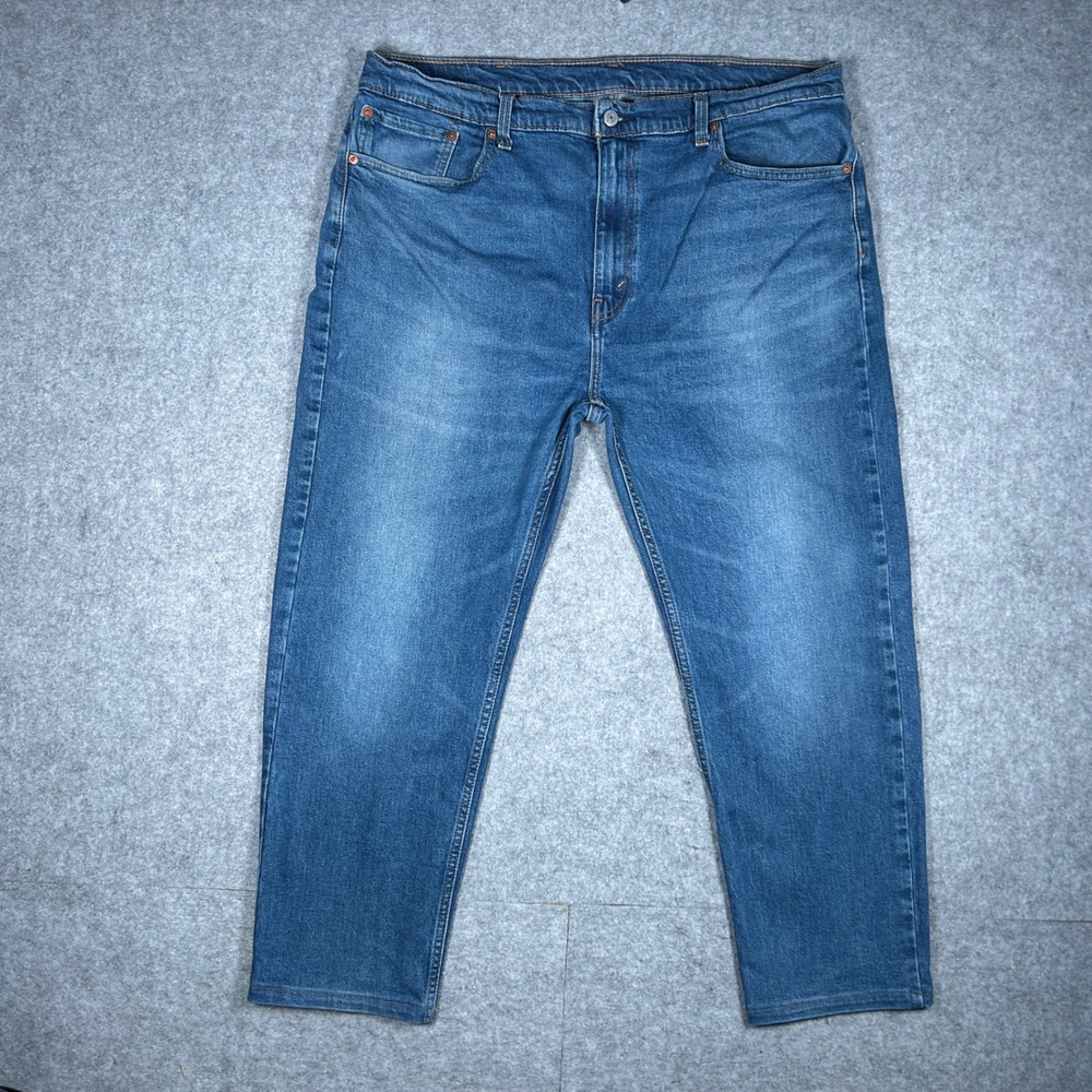 Levi's Denim Regular Fit Jeans Mens 40x30 Blue 505 Straight Leg Classic Casual